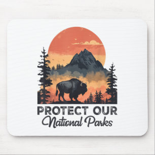 Mousepad Salve nossos parques nacionais resistem ao serviço
