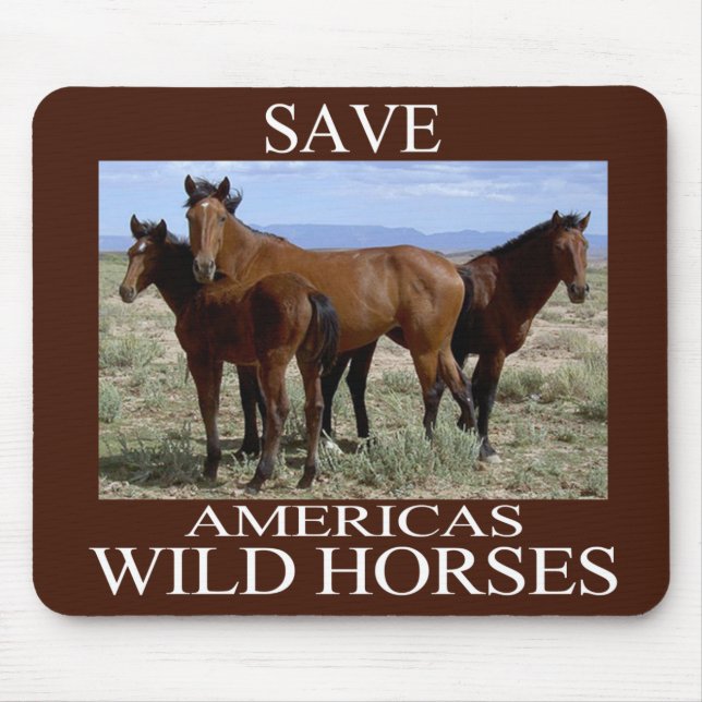 Mousepad Salve os Cavalos Selvagens (Frente)