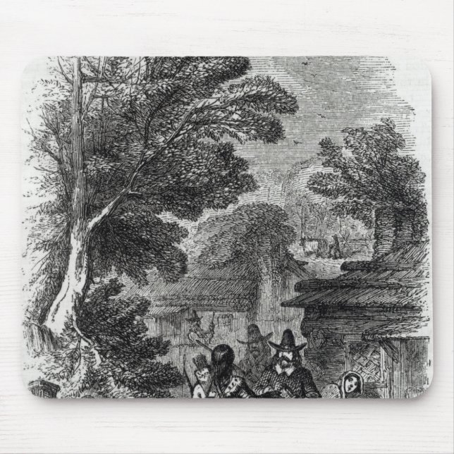 Mousepad Samoset, visitante indiano (Frente)