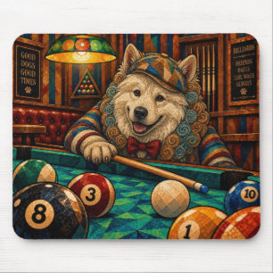 Mousepad Samoyed, Mosaico Geométrico