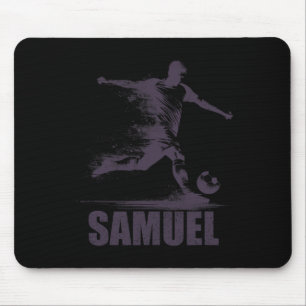 Mousepad Samuel Futebol Meninos Personalizado Primeiro Nome