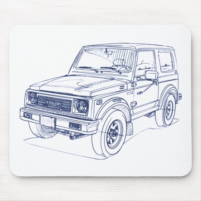 Mousepad Samurai Jimny SJ 1988 de Suz (Frente)