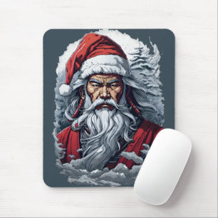 Mousepad Samurai Santa Claus em Greve