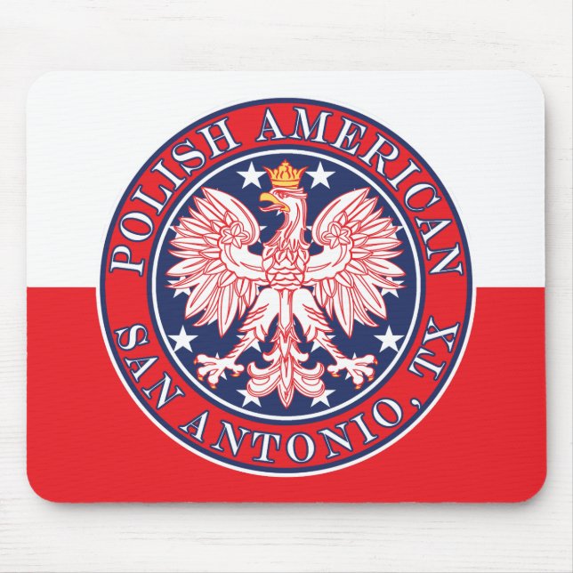Mousepad San Antonia Texas Polonês American Eagle (Frente)