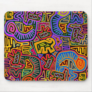 Mousepad San Blas Island Mola Collage