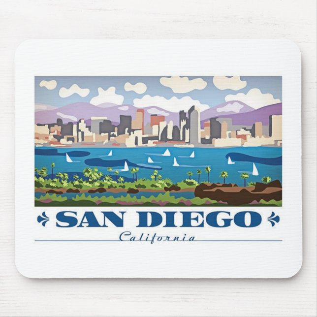 Mousepad San Diego Skyline (Frente)