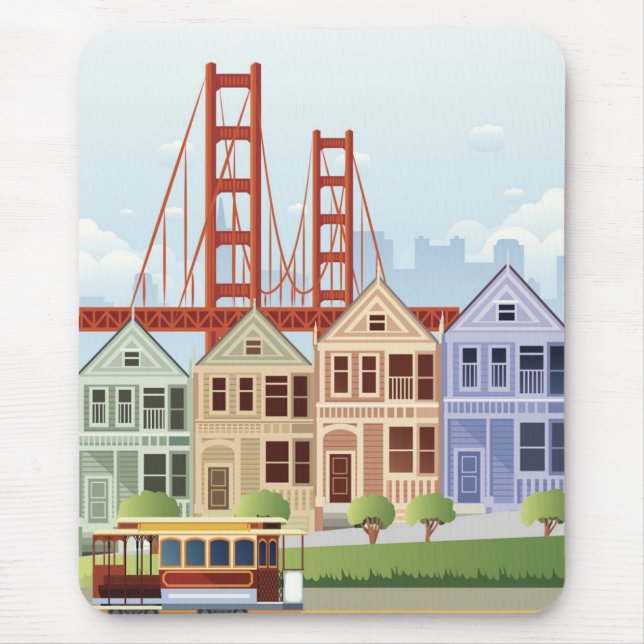 Mousepad San Francisco | as senhoras pintadas (Frente)