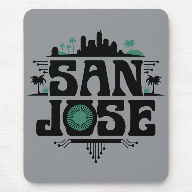 Mousepad San Jose Califórnia Estados Unidos (Frente)