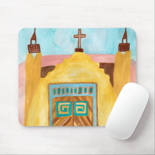 Mousepad San Jose de Gracia Church Colorida Watercolor
