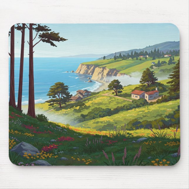Mousepad San Luis Obispo, Costa Central da Califórnia (Frente)