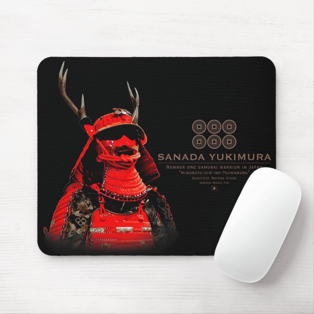 Mousepad SANADA YUKIMURA (versão vermelha) (Com mouse)