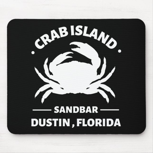 Mousepad sanbar da ilha de caranguejo Dustin Florida (Frente)