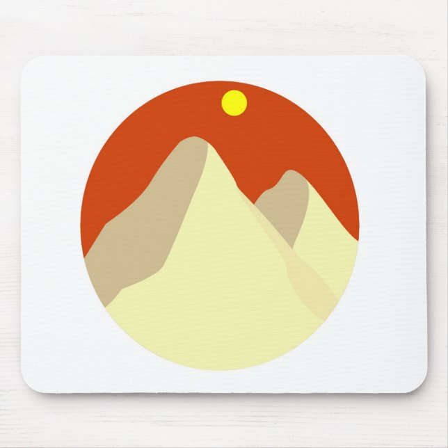 Mousepad Sand Dunes Amongst Orange Sky (Frente)