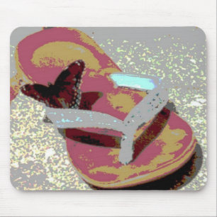 Mousepad Sandles sacudir e Borboleta