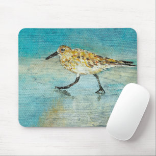 Mousepad Sandpiper Coastal Bird Wading Ocean Beach