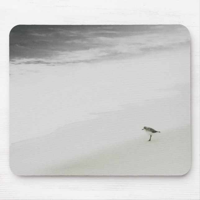 Mousepad Sandpiper costeiro na praia (Frente)