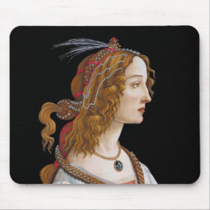 Mousepad Sandro Botticelli - Retrato de Simonetta Vespucci