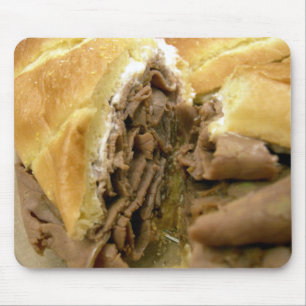 Mousepad Sanduíche da carne assada com queijo de cabra crem