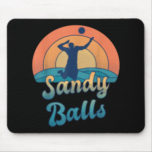 Mousepad Sandy Balls para um Jogador de Voleibol de Praia