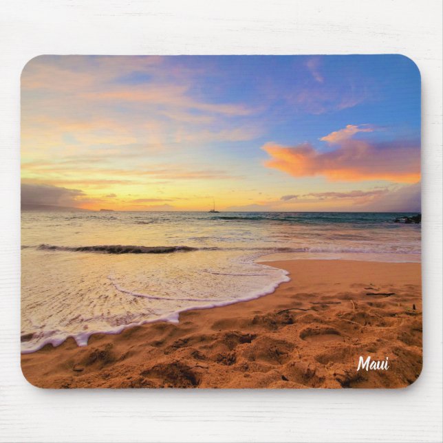 Mousepad Sandy Beach e Sunset (Frente)