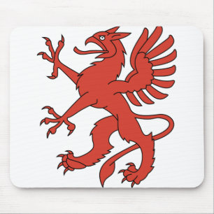 Mousepad Sangramento de Dragões Vermelhos Animais - Alas