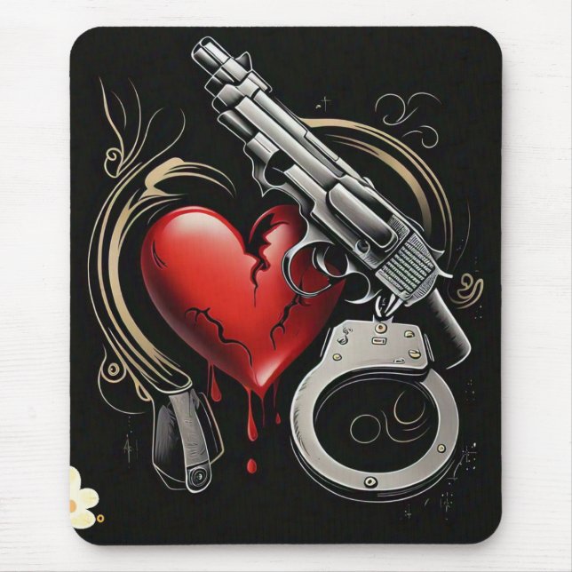 Mousepad "Sangrando por amor" (Frente)