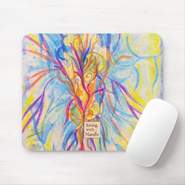 Mousepad Sangue Silencioso - Logotipo Personalizado ou Nome (Com mouse)