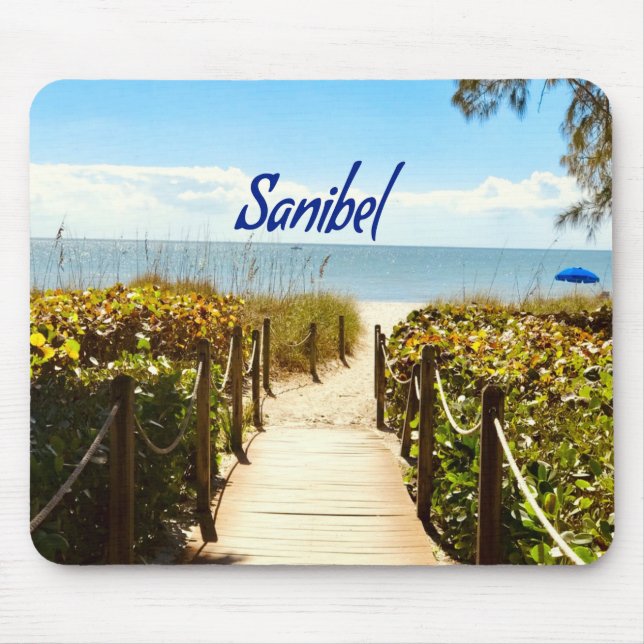 Mousepad Sanibel Island Beach Ocean (Frente)