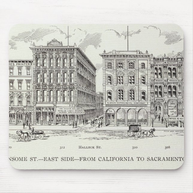 Mousepad Sansome East side California e Sacramento (Frente)