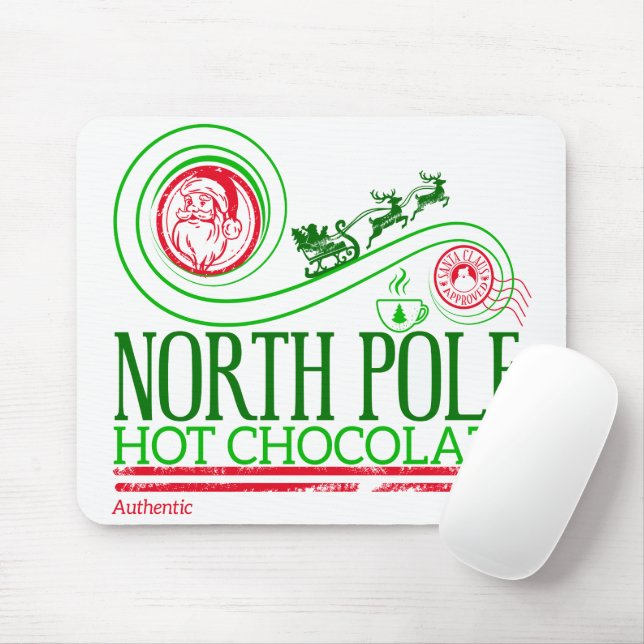 Mousepad Santa Clause Chocolate Quente do Polo Norte (Com mouse)
