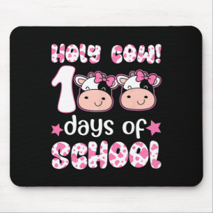 Mousepad Santa Vaca 100 Dias De Professores Estudantes Garo
