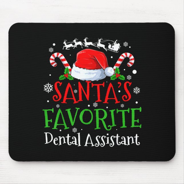 Mousepad Santa's Favorite Dental Istant Christmas Party  (Frente)