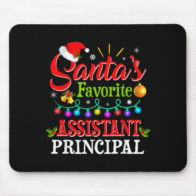 Mousepad Santa's Favorite Istant Principal Christmas Light  (Frente)