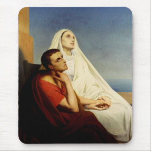 Mousepad Santo Agostinho e Santa Mônica