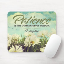 Santo Augustine Inspirational Cote "Paciência"