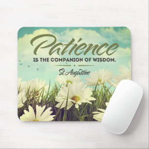 Mousepad Santo Augustine Inspirational Cote "Paciência"