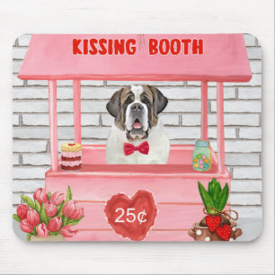 Mousepad Santo Bernard Dia de os namorados Beijando Booth