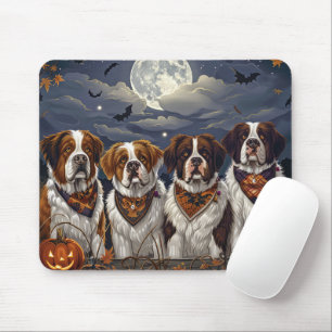 Mousepad Santo Bernard Halloween Spooky