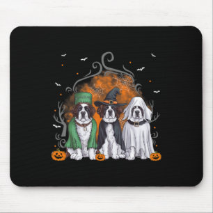 Mousepad Santo Bernard Rua. Bernard Dog Halloween Custo Fan