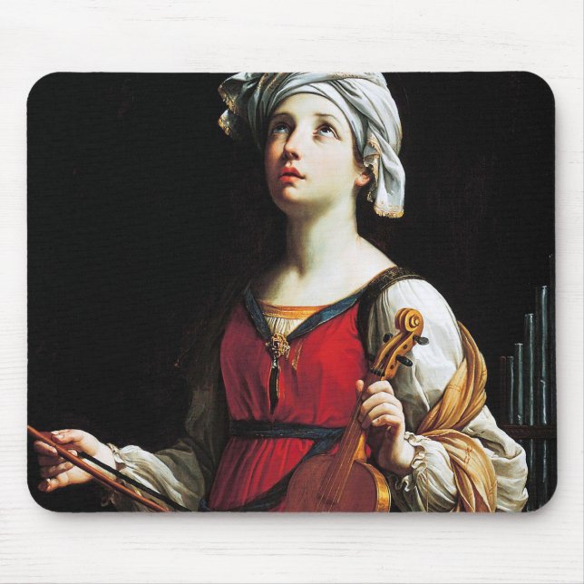 Mousepad Santo Cecilia (Rua. Cecilia), Guido Reni (Frente)
