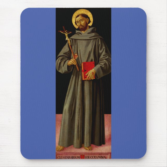 Mousepad Santo Francis de Assisi por Antoniazzo Romano (Frente)