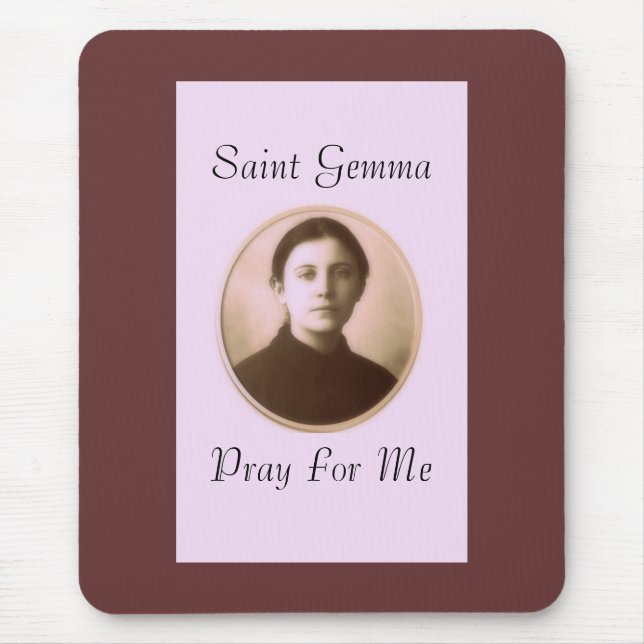 MOUSEPAD SANTO GEMMA REZA PARA MIM (Frente)