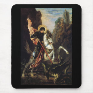 Mousepad Santo George e o Dragão Gustave Moreau Belas Artes