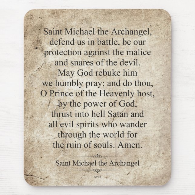 Mousepad Santo Michael, o Arcanjo (Frente)