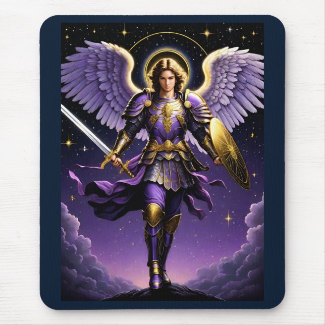 Mousepad Santo Miguel Arcanjo Católico Romano (Frente)