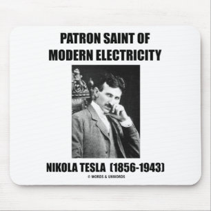 Mousepad Santo padroeiro da eletricidade moderna (Nikola