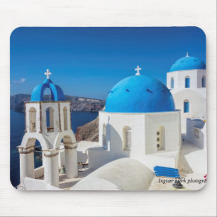 Mousepad Santorini, Impressão de Fotografia Grécia