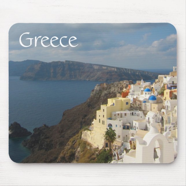 Mousepad Santorini no Sol da Tarde (Frente)