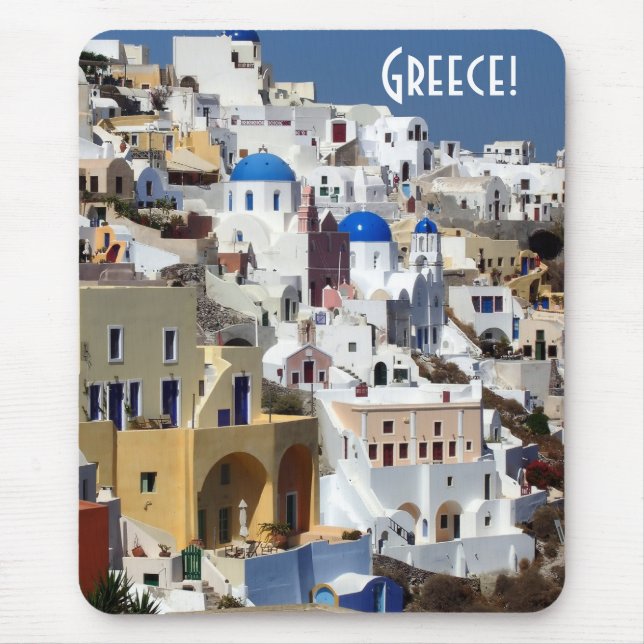 Mousepad Santorini, piscina (Frente)