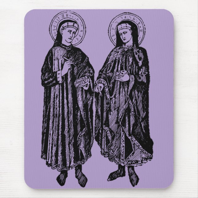 Mousepad Santos Cosme e Damião Padroeiros da Saúde (Frente)